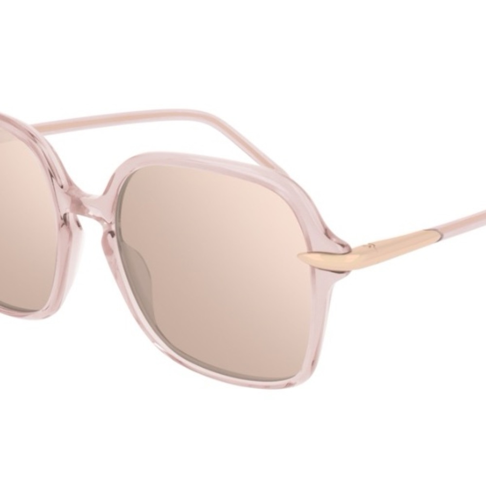 Pomellato Pink Oversized Sunglasses with Mirrored Lenses